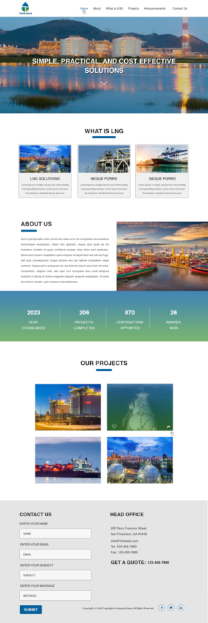 Web Design par pb pour TrioFuels LLC | Design : #24999589