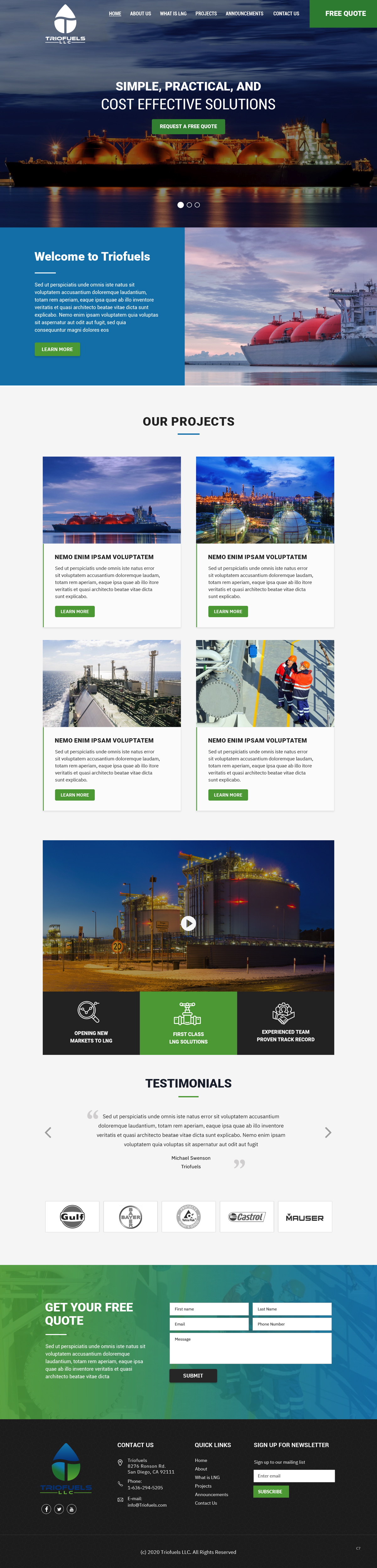 Web-Design von pb für TrioFuels LLC | Design #24999592