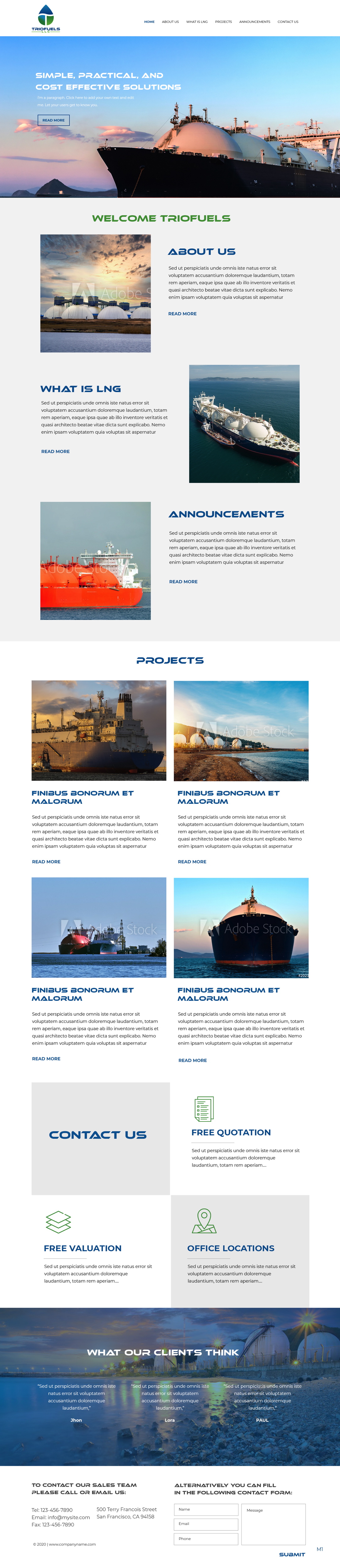 Web-Design von pb für TrioFuels LLC | Design #24999602