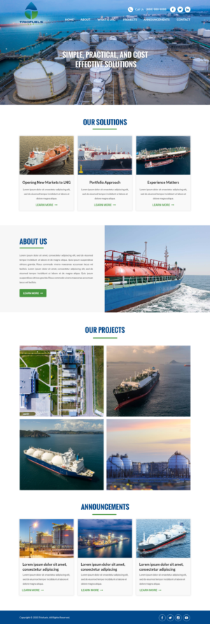 Web Design par Atom pour TrioFuels LLC | Design : #25007194