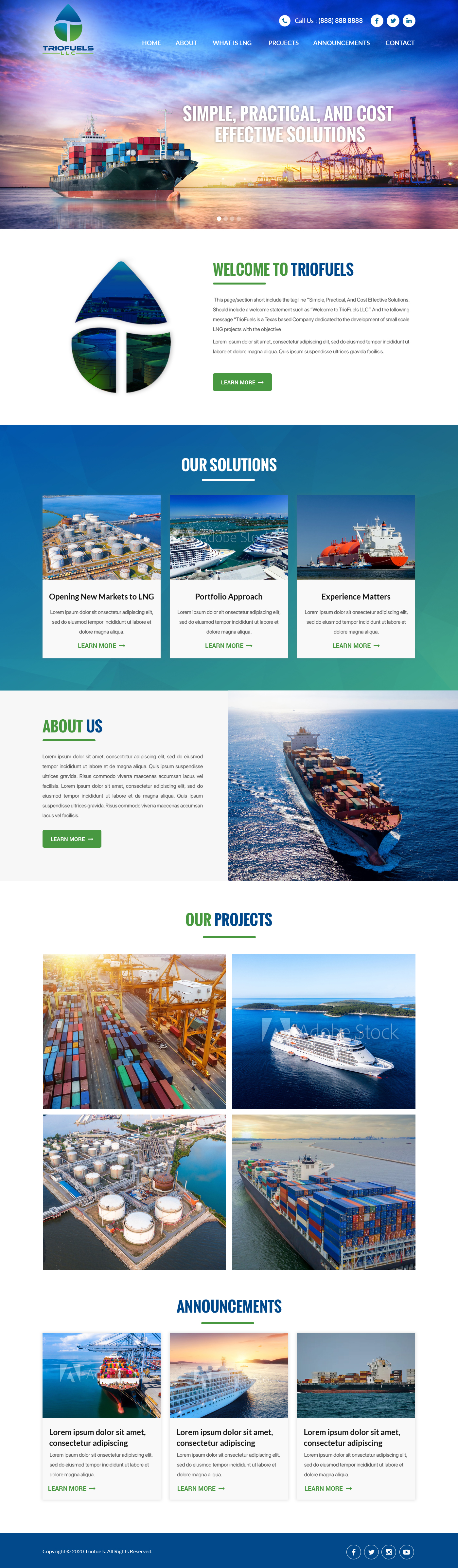 Diseño Web por Atom para TrioFuels LLC | Diseño #25010346