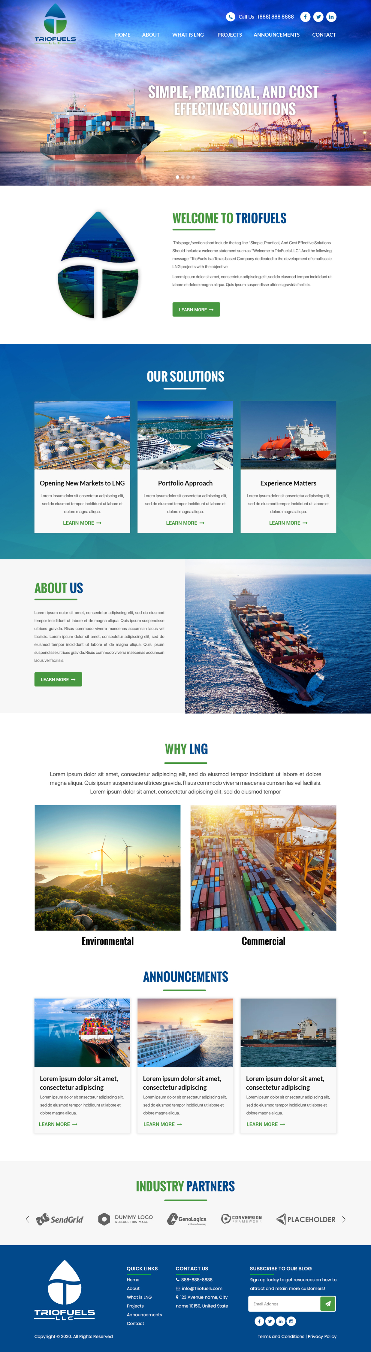 Web Design by Atom for TrioFuels LLC | Design #25065537