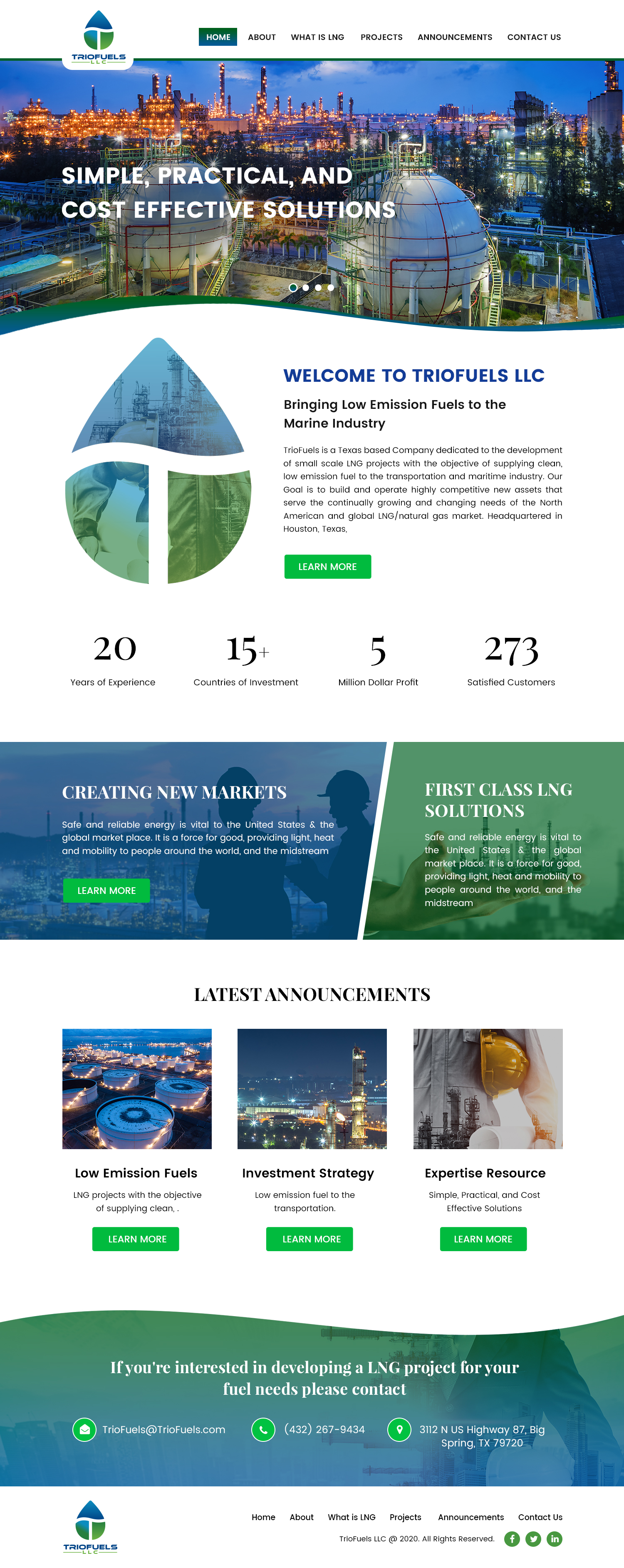 Web-Design von Creative Slices für TrioFuels LLC | Design #24996894