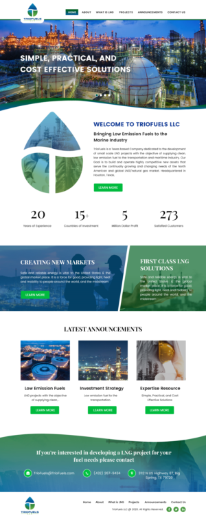 Web Design par Creative Slices pour TrioFuels LLC | Design : #24996894