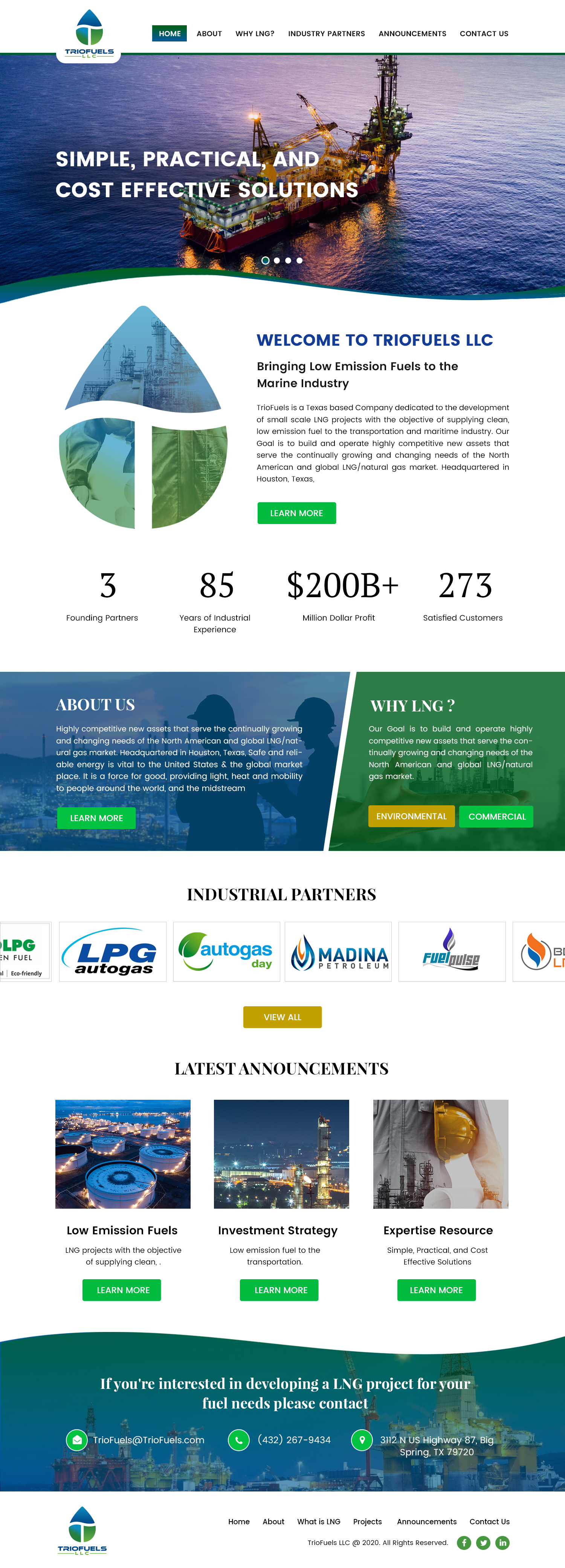 Web Design by Creative Slices for TrioFuels LLC | Design #25012400