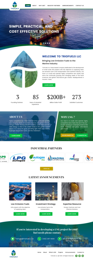 Web Design par Creative Slices pour TrioFuels LLC | Design : #25012400