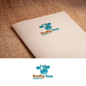 Krafty Kow Supplies Co. | Logo Design by DesignDUO