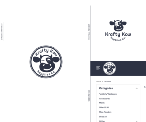 Krafty Kow Supplies Co. | Logo Design by GBDESIGN