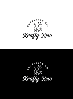 Krafty Kow Supplies Co. | Logo Design by Arthy