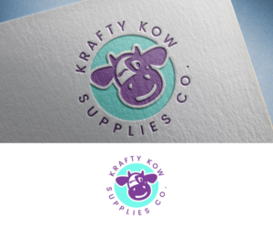 Krafty Kow Supplies Co. | Logo Design by GoodTimes$$$