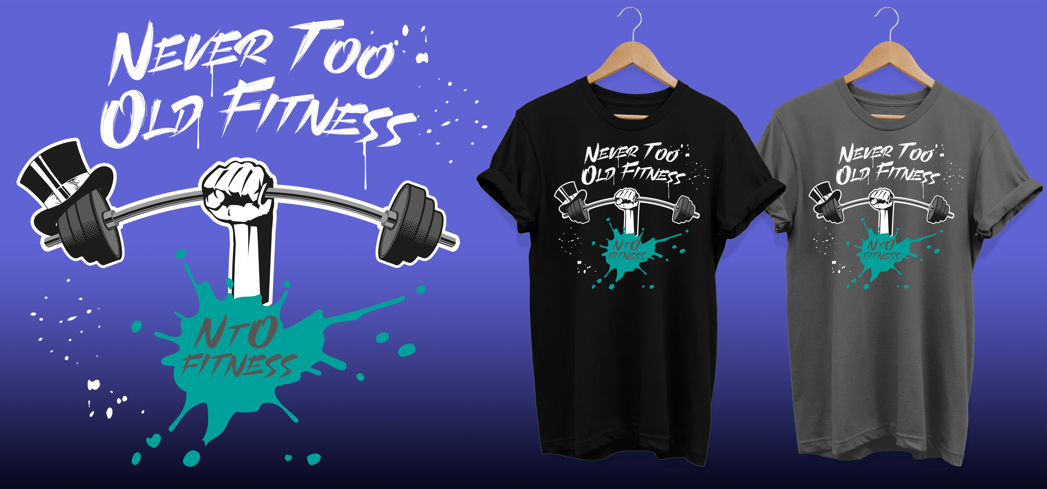 T-shirt Design by Al Pech for NtO Fitness | Design #25001071