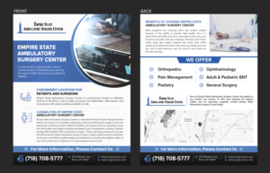 Empire State Ambulatory Flyer | Flyer Design by SAI DESIGNS