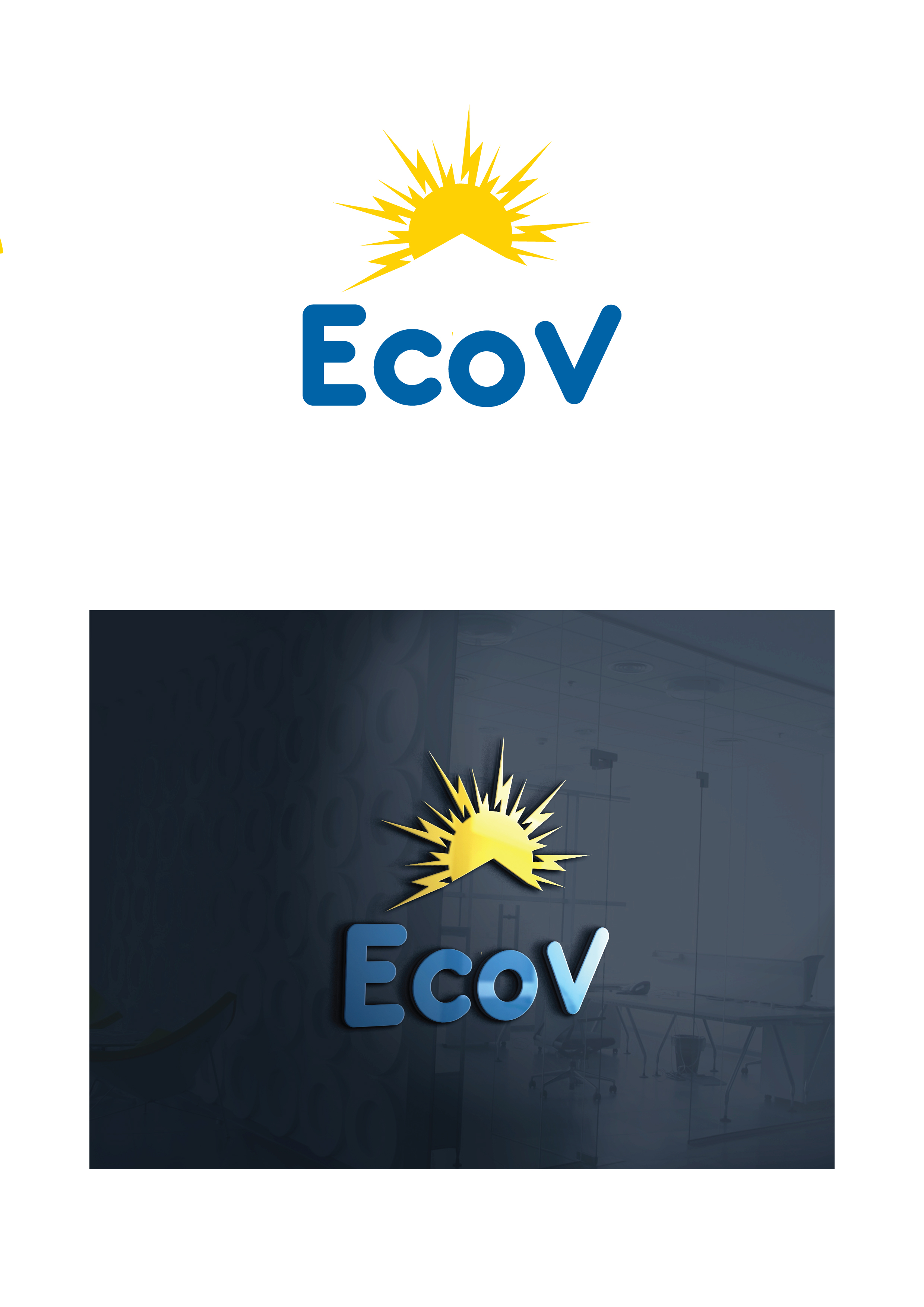Logo Design by senthilgraphicschennai78 for EcoV Energy  | Design #24998601