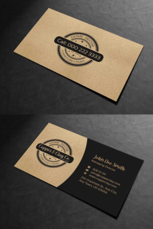 Design de Carte de Visite par INDIAN_Ashok pour Copper & Clay Co | Design : #25006848