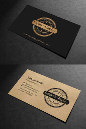 Design de Carte de Visite par INDIAN_Ashok pour Copper & Clay Co | Design : #25006855