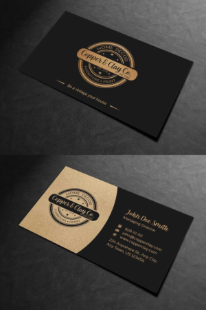 Design de Carte de Visite par INDIAN_Ashok pour Copper & Clay Co | Design : #25006856
