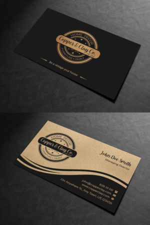Design de Carte de Visite par INDIAN_Ashok pour Copper & Clay Co | Design : #25006858