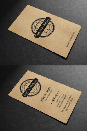 Design de Carte de Visite par INDIAN_Ashok pour Copper & Clay Co | Design : #25006862