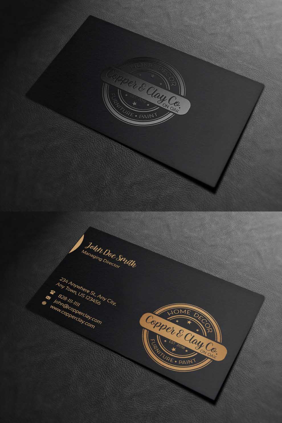 Visitenkarten-Design von INDIAN_Ashok für Copper & Clay Co | Design #25006866