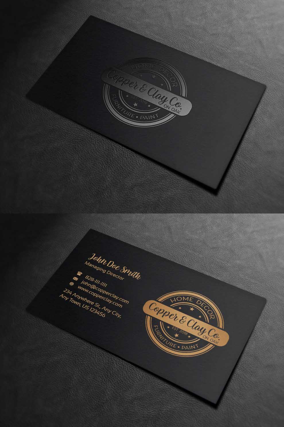 Design de Carte de Visite par INDIAN_Ashok pour Copper & Clay Co | Design #25006867