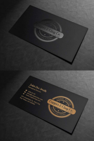 Design de Carte de Visite par INDIAN_Ashok pour Copper & Clay Co | Design : #25006867