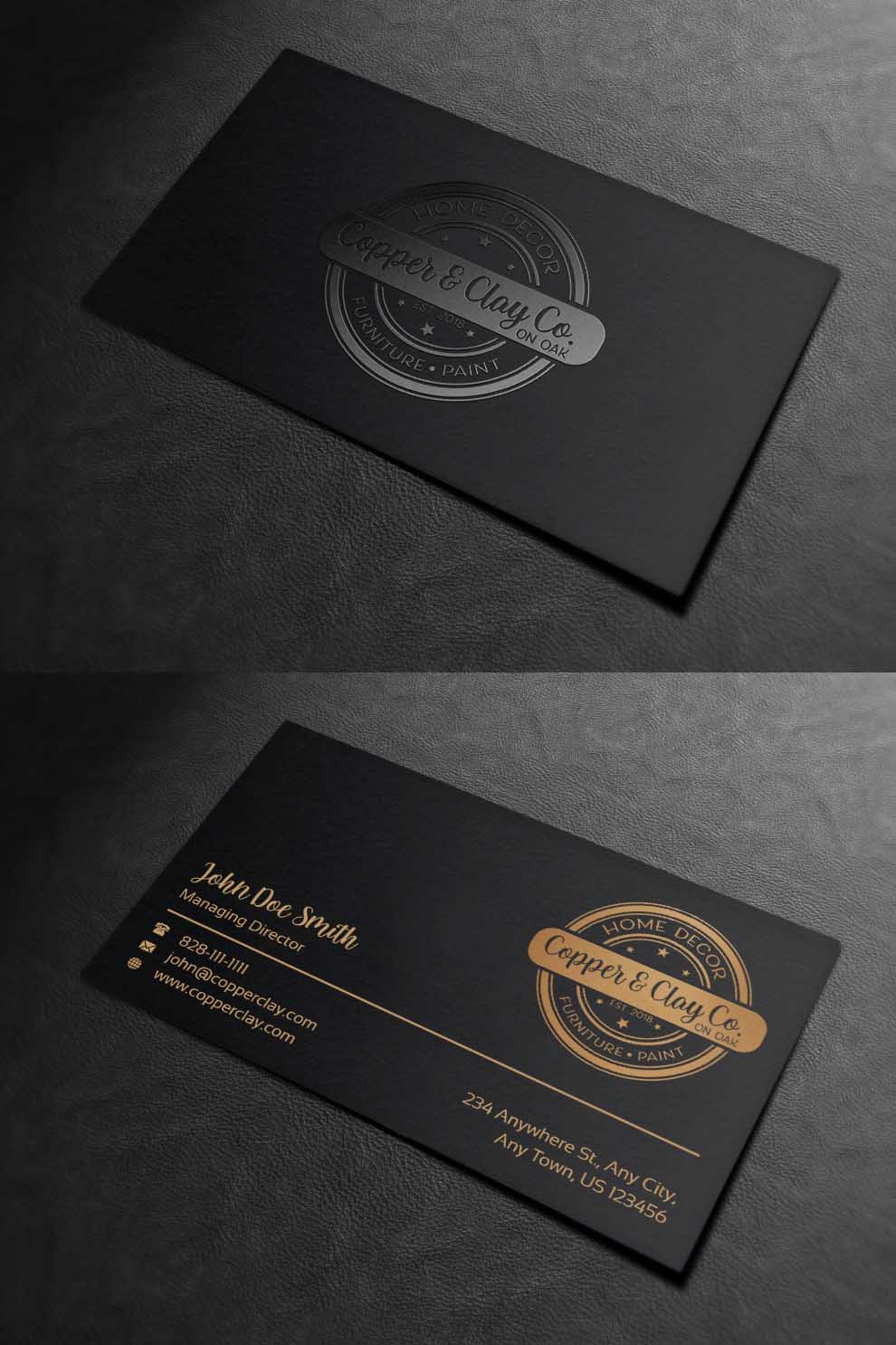 Design de Carte de Visite par INDIAN_Ashok pour Copper & Clay Co | Design #25006870