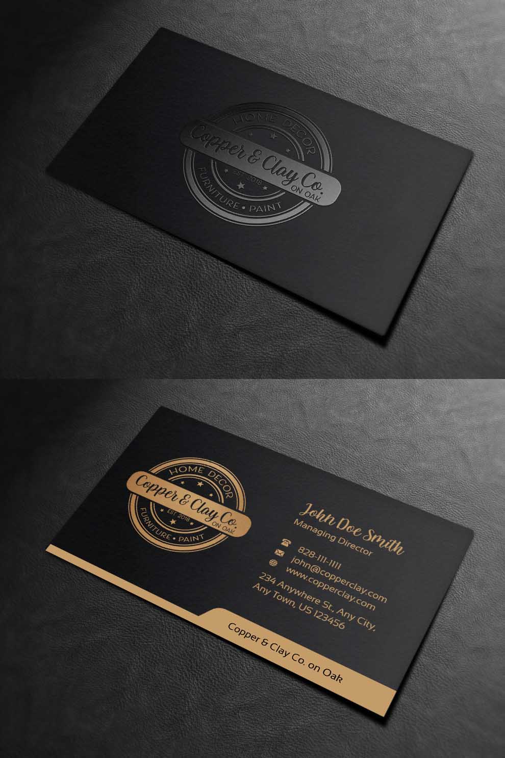 Business Card Design by INDIAN_Ashok for Copper & Clay Co | Design #25006872