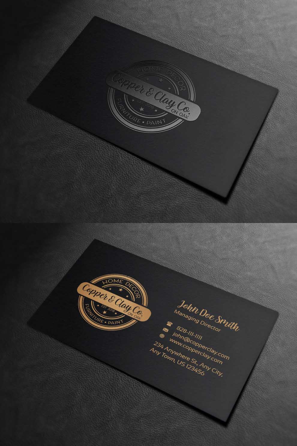 Design de Carte de Visite par INDIAN_Ashok pour Copper & Clay Co | Design #25006873