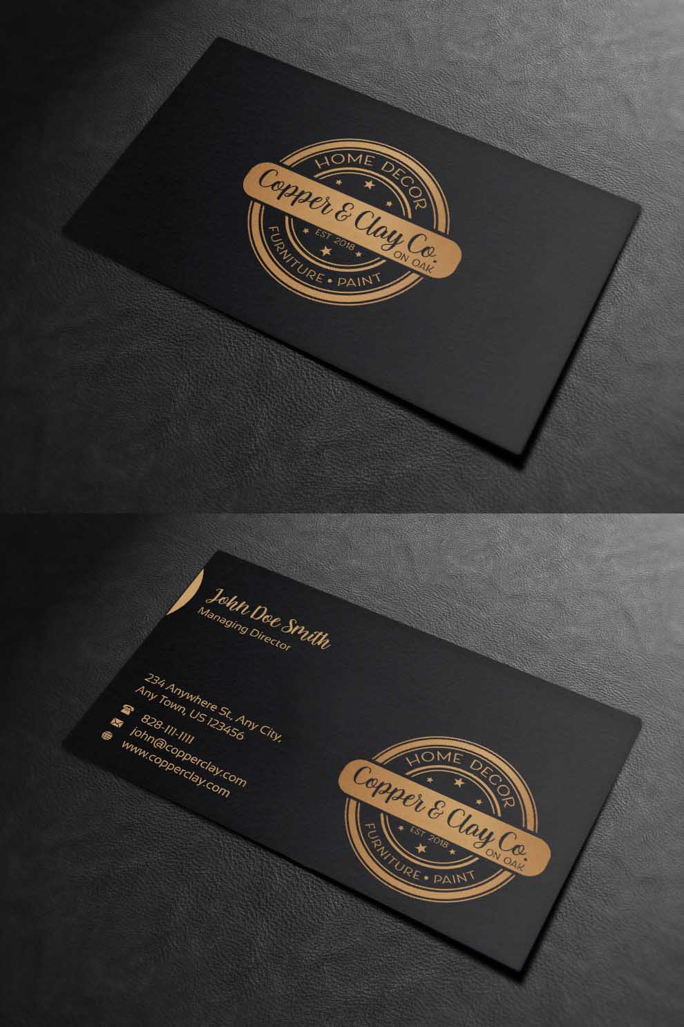 Design de Carte de Visite par INDIAN_Ashok pour Copper & Clay Co | Design #25006874