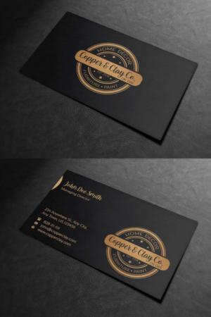 Design de Carte de Visite par INDIAN_Ashok pour Copper & Clay Co | Design : #25006874