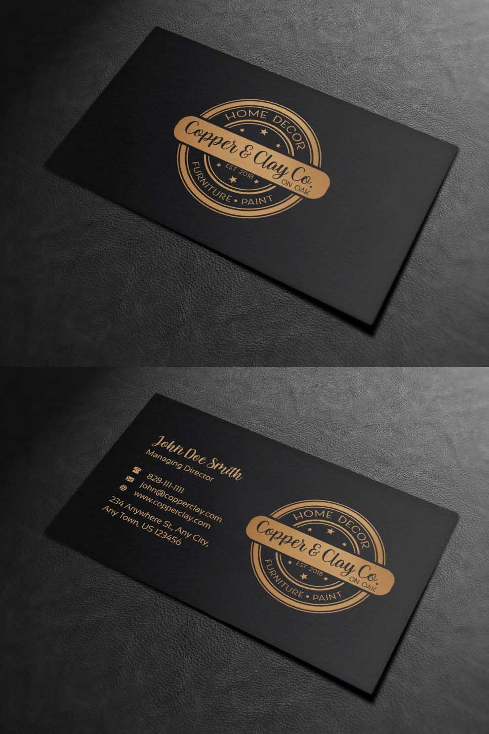 Design de Carte de Visite par INDIAN_Ashok pour Copper & Clay Co | Design #25006877