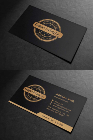 Design de Carte de Visite par INDIAN_Ashok pour Copper & Clay Co | Design : #25006878