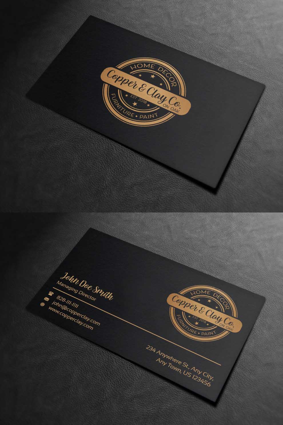 Design de Carte de Visite par INDIAN_Ashok pour Copper & Clay Co | Design #25006879