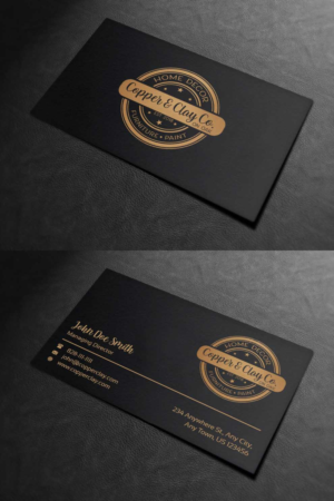 Design de Carte de Visite par INDIAN_Ashok pour Copper & Clay Co | Design : #25006879