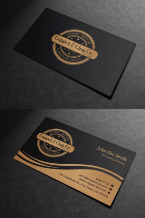 Design de Carte de Visite par INDIAN_Ashok pour Copper & Clay Co | Design : #25006880