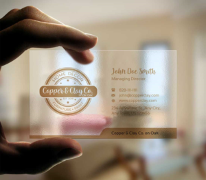 Design de Carte de Visite par INDIAN_Ashok pour Copper & Clay Co | Design : #25006888