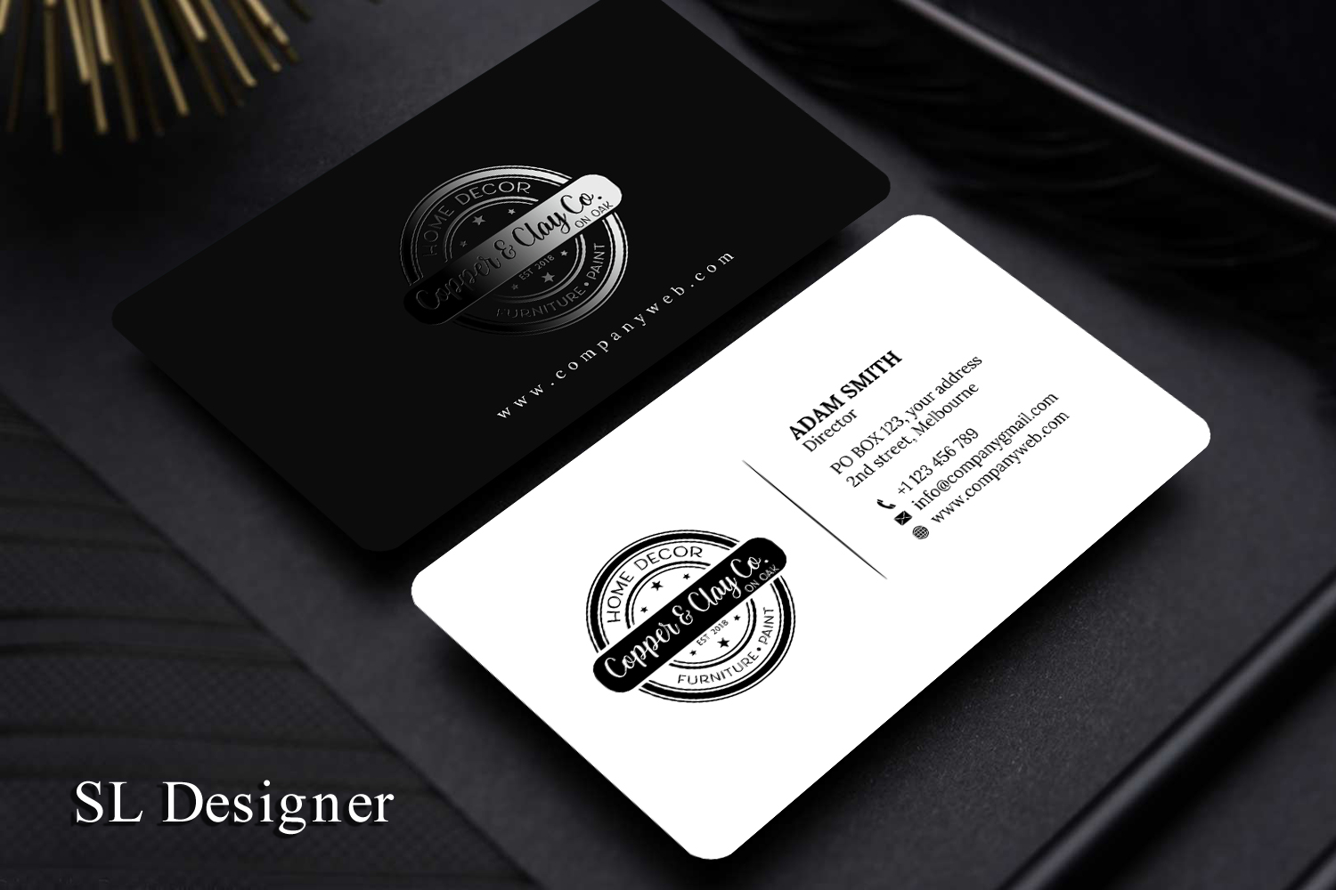 Business Card Design by SL Designer for Copper & Clay Co | Design #25003039