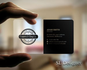 Design de Carte de Visite par SL Designer pour Copper & Clay Co | Design : #25003040