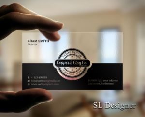 Design de Carte de Visite par SL Designer pour Copper & Clay Co | Design : #25003041