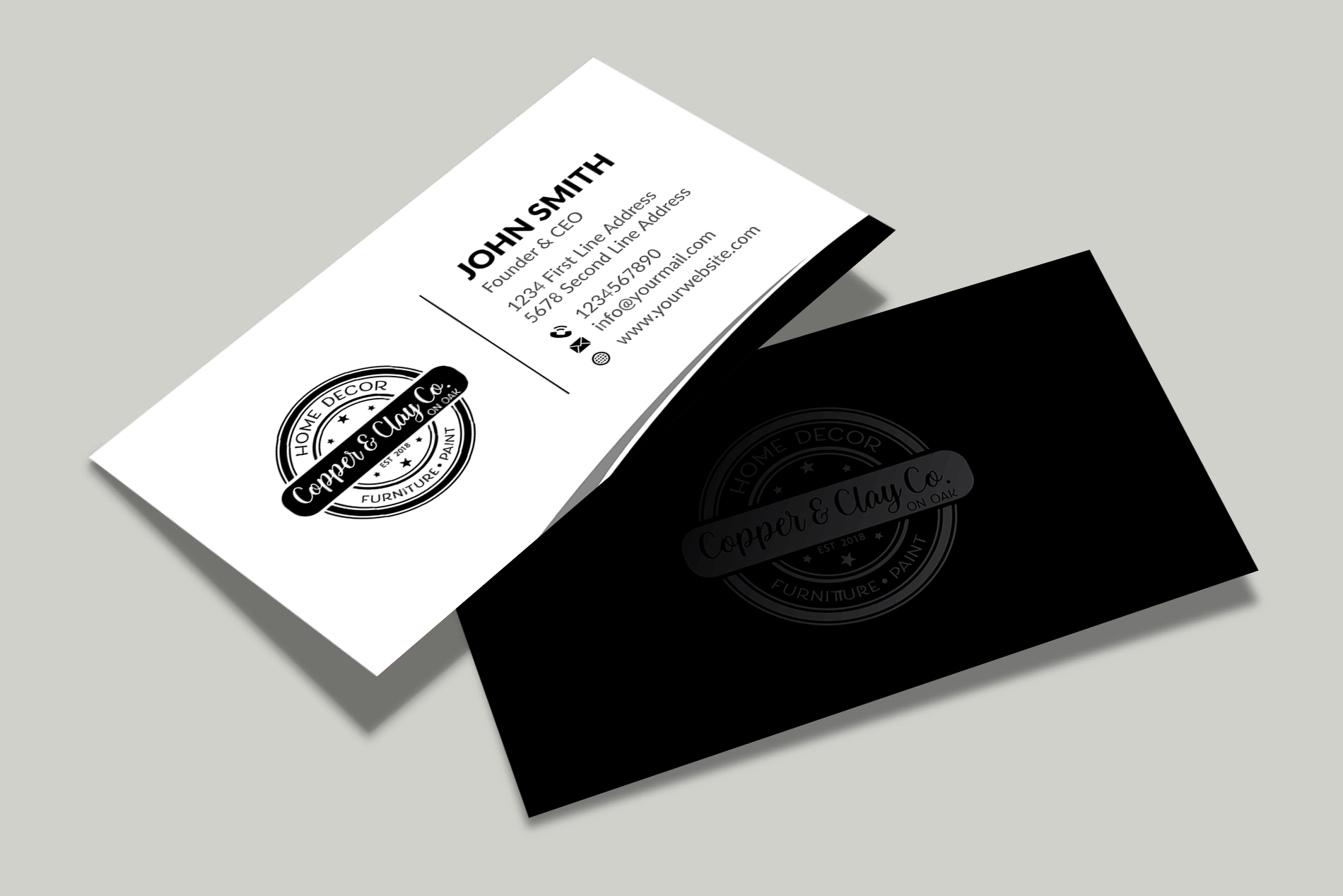 Design de Carte de Visite par Musa. A pour Copper & Clay Co | Design #25005022