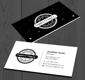 Design de Carte de Visite par Imagine design000 pour Copper & Clay Co | Design : #25001614
