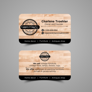 Design de Carte de Visite par Happy 18 pour Copper & Clay Co | Design #25003340