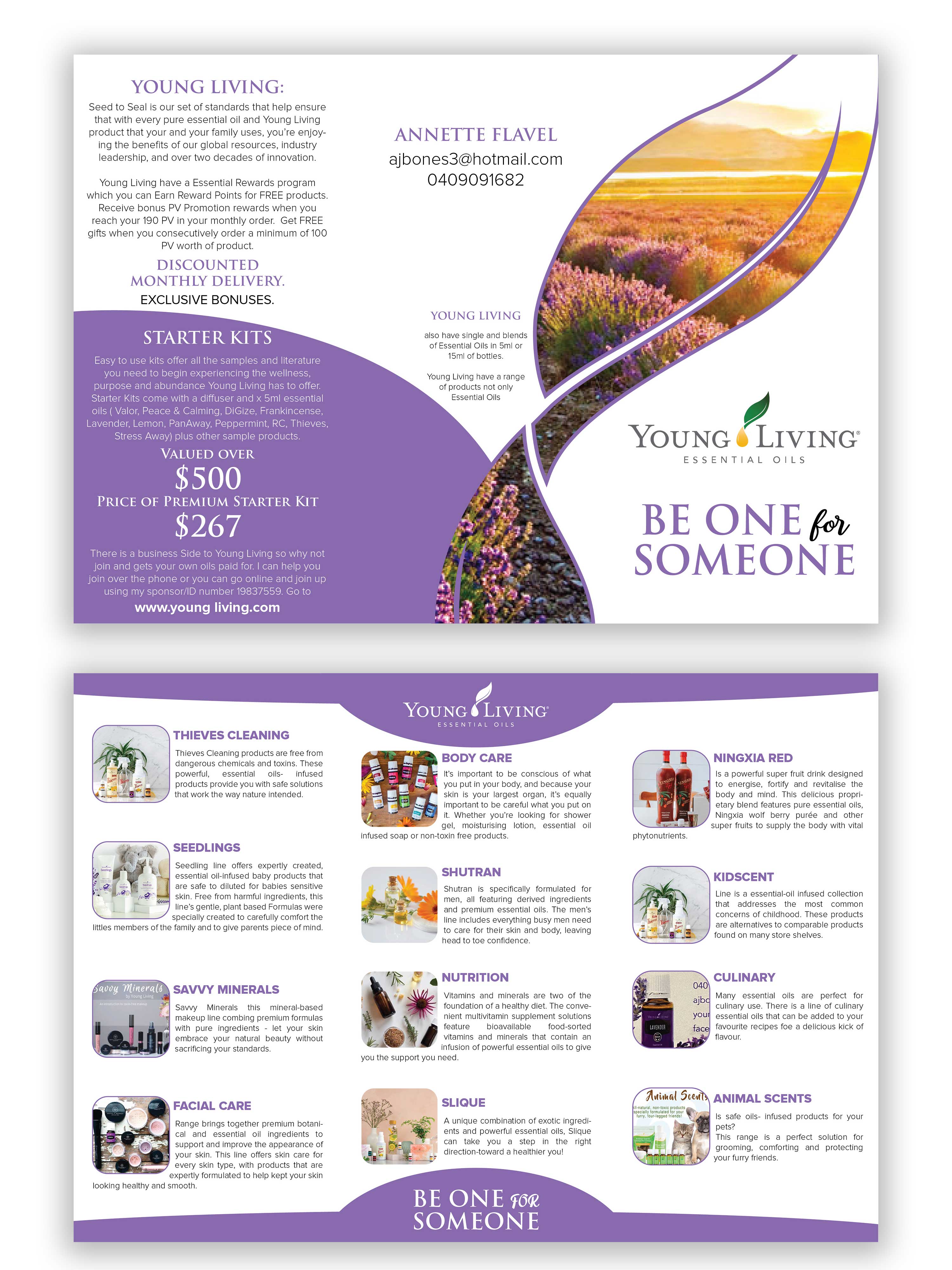 Flyer Design by Shumaila Kiran for Young Living | Design #25017854