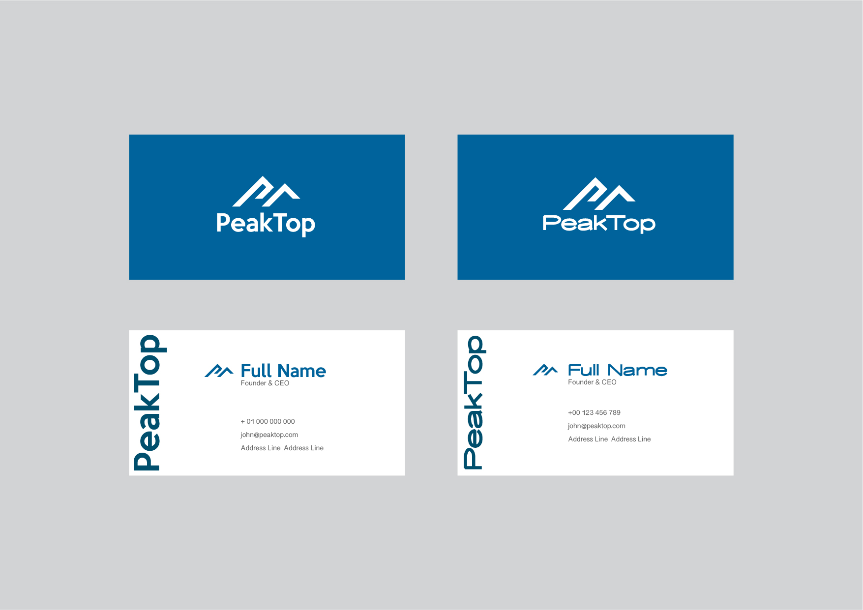 Logo Design by Thai Nguyen for Peaktop GmbH | Design #25009421