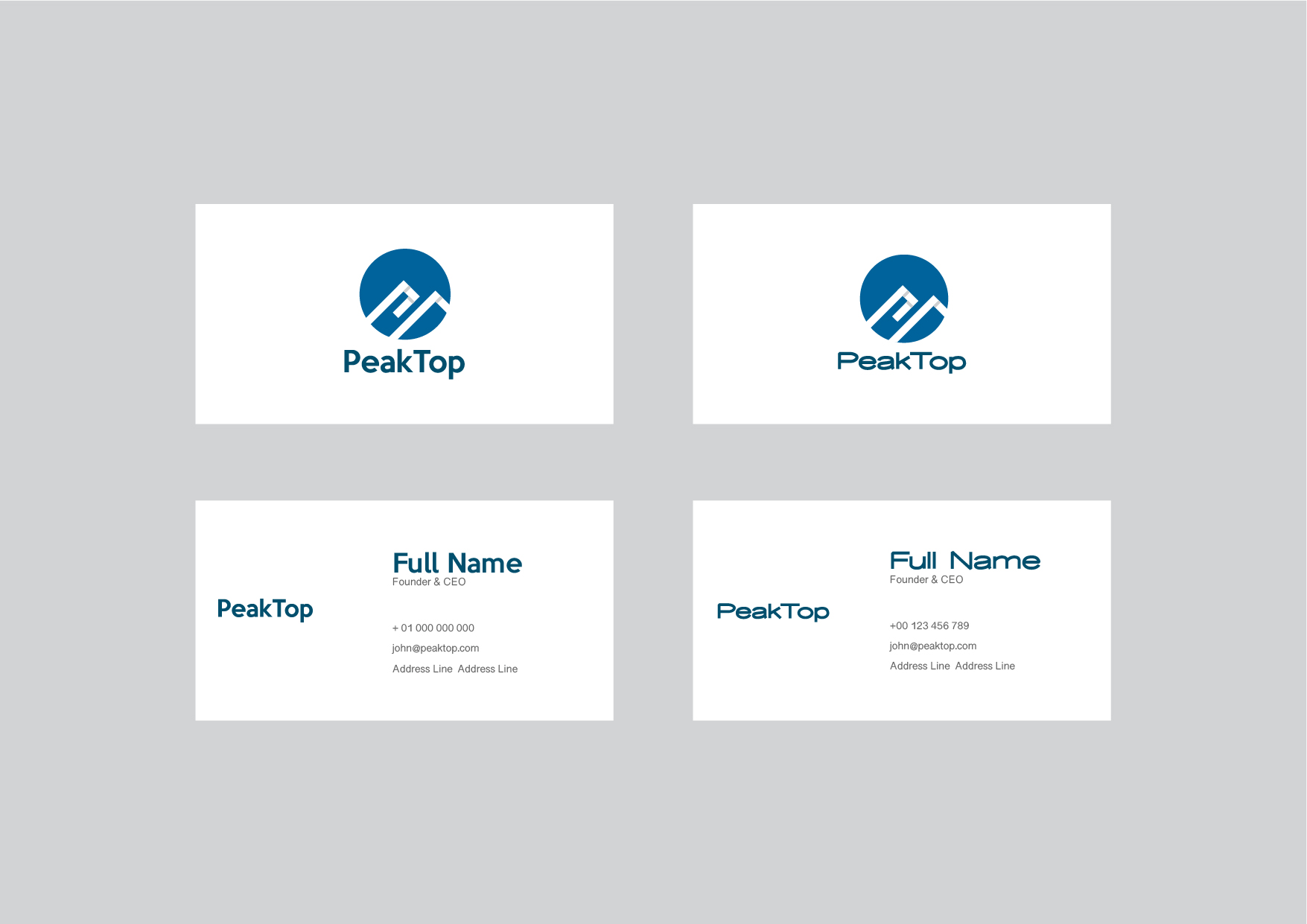 Logo Design by Thai Nguyen for Peaktop GmbH | Design #25009422