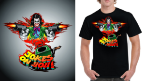 Joker tshirt design with Joker like character  | T-Shirt-Design von ally designs