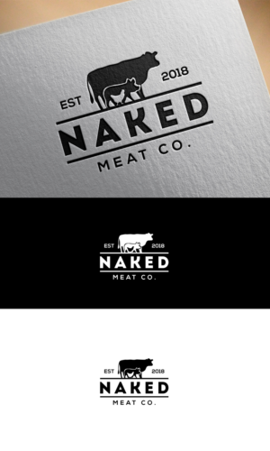 Naked Meat Co.  Est. 2018 | Logo Design by logo_s