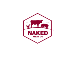 Naked Meat Co.  Est. 2018 | Logo Design by Matrix Studio