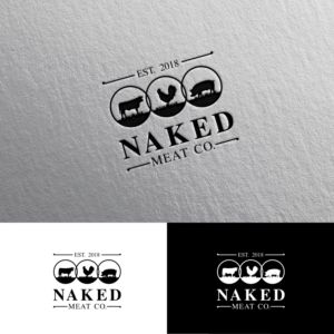 Naked Meat Co.  Est. 2018 | Logo Design by Rii