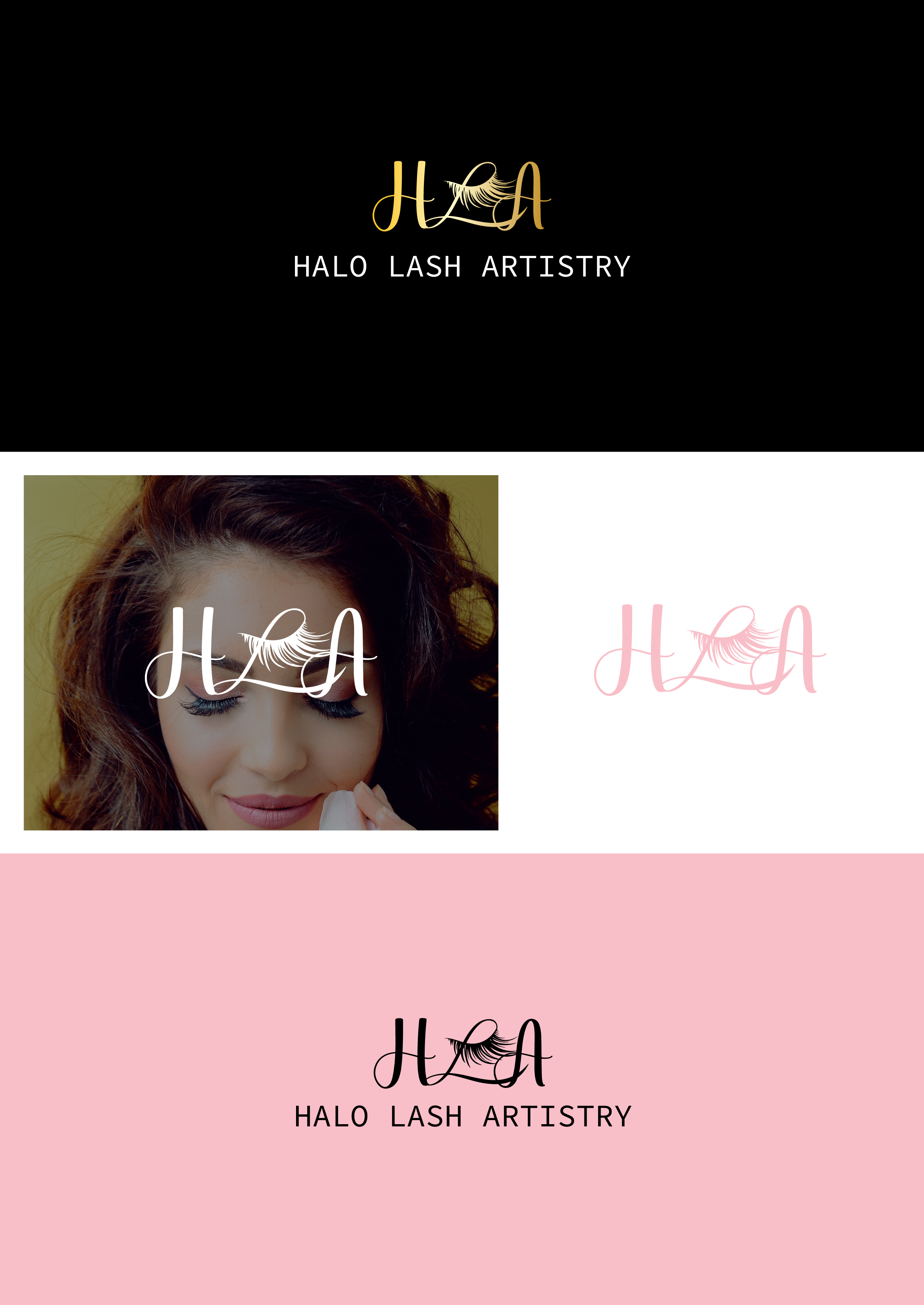 Logo-Design von craftyweb für Halo Lash Artistry | Design #25033409